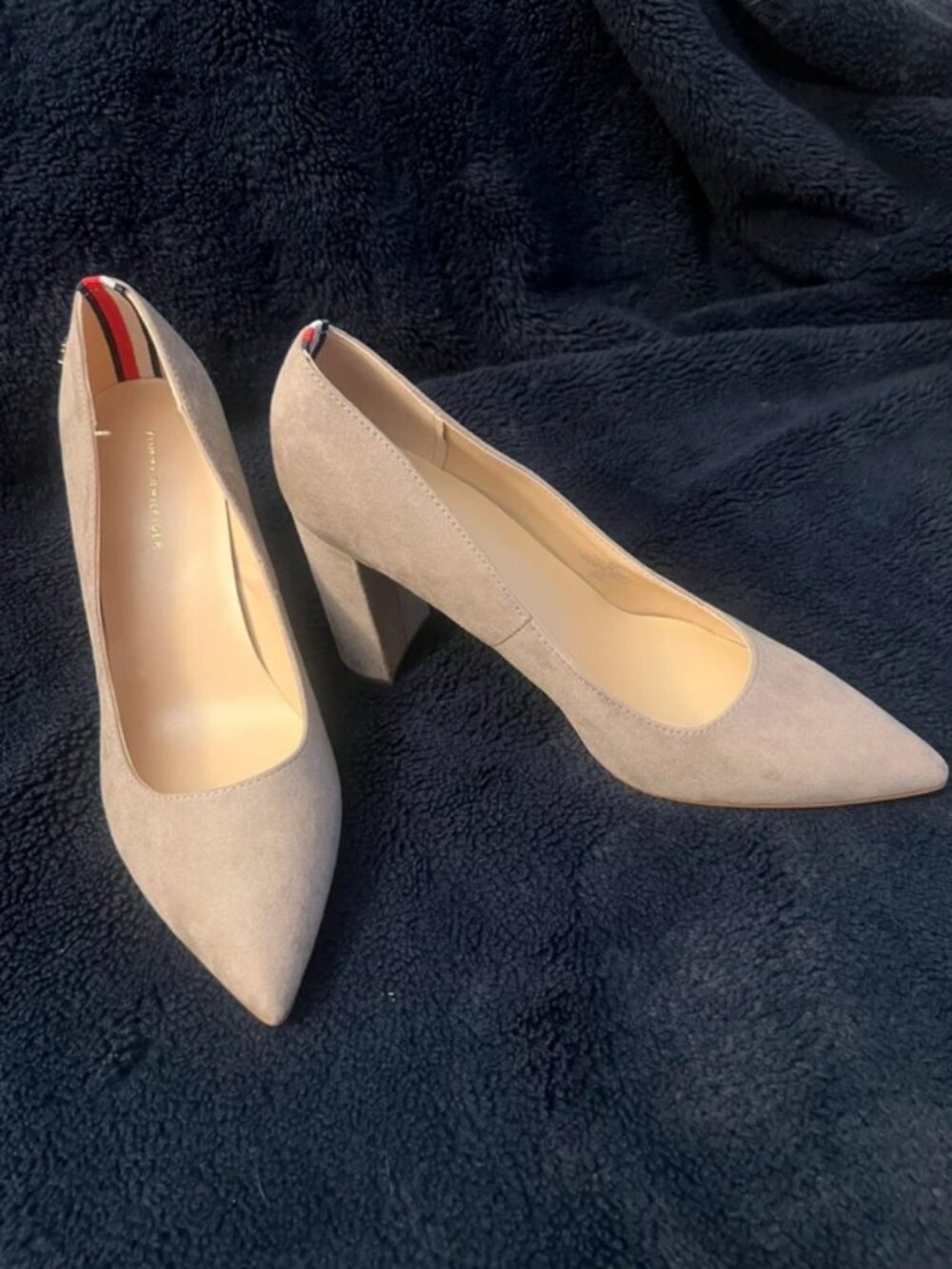 Taupe Suede Tommy Hilfiger Pumps 9